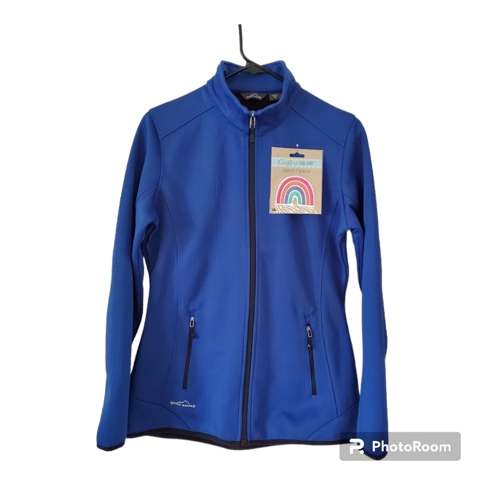 Eddie Bauer Jacket Size M  Front Zip Style EB243 Stretch - Picture 12 of 14